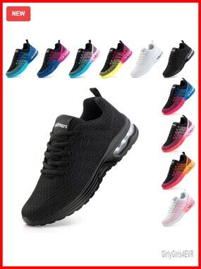 Lightweight Breathable Air Cushion Sneakers with Arch Support